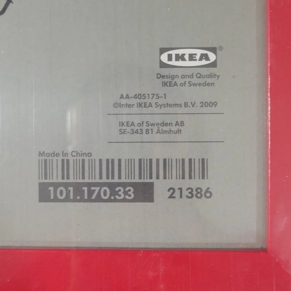 IKEA NYTTJA Picture Frame Sets 5x7 Inch‎ Red Blue Set of 4 Discontinued Sealed